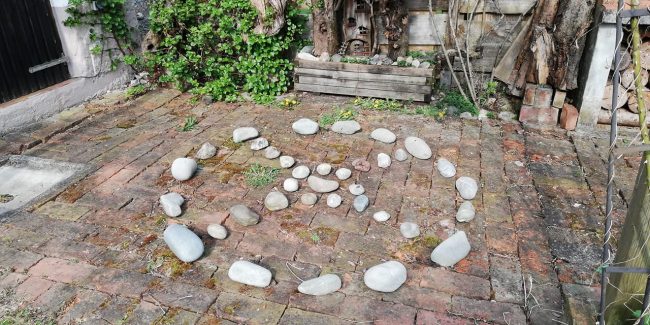Steinkreis legen Workshop